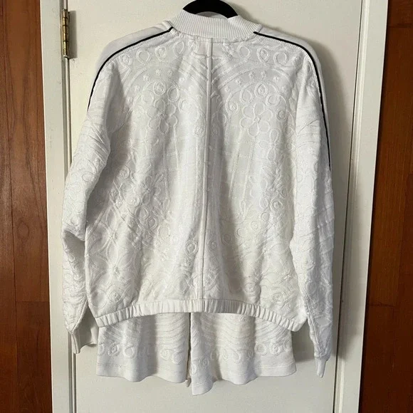 Free People Movement Embroidered Terry Jacket and Short Set